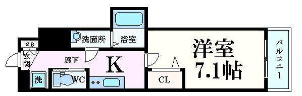 L-IDEA MINAMIHORIE（リデア南堀江）の物件間取画像